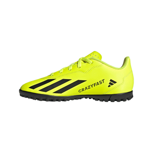 adidas X Crazyfast Club Turf Junior Soccer Shoes IF0707 Team Solar Yellow/Core Black/Cloud White