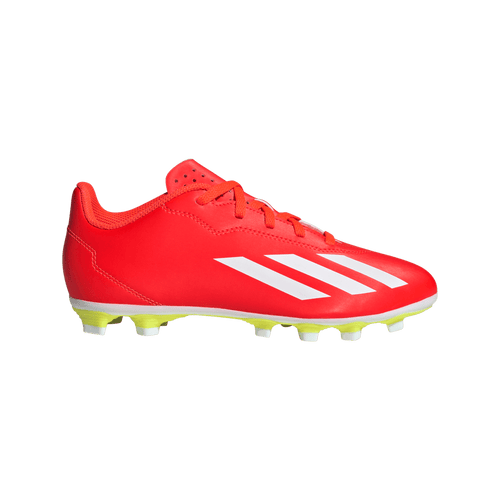 Adidas X Crazyfast Club FxG Youth Soccer Cleat IF0720 Solar Red/ White