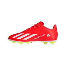 Load image into Gallery viewer, Adidas X Crazyfast Club FxG Youth Soccer Cleat IF0720 Solar Red/ White