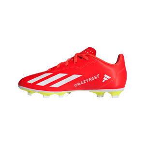 Adidas X Crazyfast Club FxG Youth Soccer Cleat IF0720 Solar Red/ White