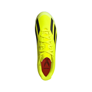 Adidas X Crazyfast Club Adult Indoor Soccer Shoe IF0722 Yellow/ Black / White