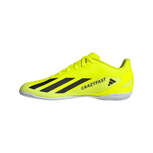 Adidas X Crazyfast Club Adult Indoor Soccer Shoe IF0722 Yellow/ Black / White