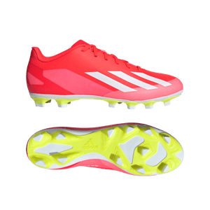 Adidas X Crazyfast Club Flexible Ground Adult Soccer Cleats IG0616 Solar Red/White