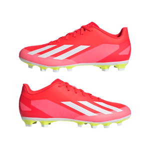 Adidas X Crazyfast Club Flexible Ground Adult Soccer Cleats IG0616 Solar Red/White