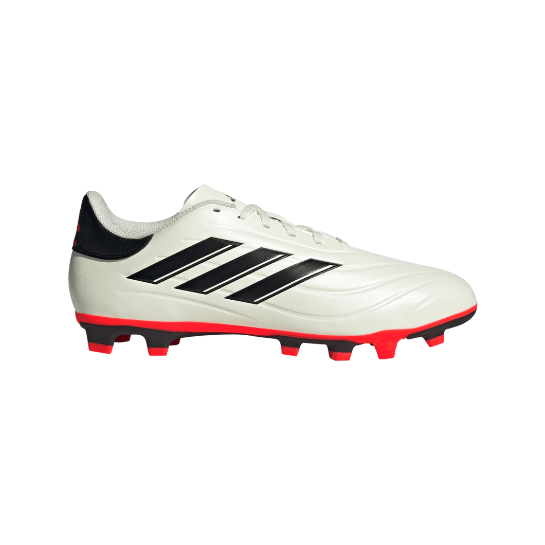 adidas Copa Pure II Club Flexible Ground Adult Soccer Cleats IG1099 Ivory/Core Black/Solar Red