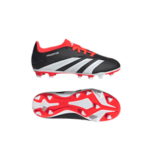 Load image into Gallery viewer, Adidas Predator Club Flexible Ground Junior Soccer Cleat IG5429 Black/White/Solar Red