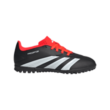 Load image into Gallery viewer, Adidas Predator Club Turf Youth Soccer Shoe IG5437 Black / White / Solar Red
