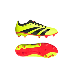 Adidas Predator League FG Youth Soccer Cleat IG7747 Yellow / Black / Red