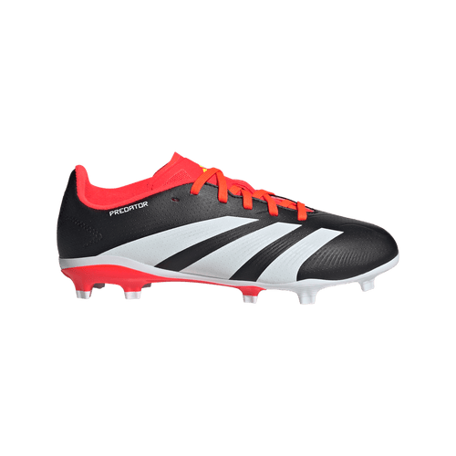Adidas Predator League Firm Ground Junior Soccer Cleats IG7748 Black/Solar Red/White