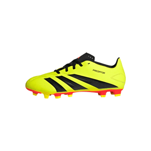 adidas Predator Club Flexible Ground Adult Soccer Cleat IG7757 Yellow/Black/Solar Red