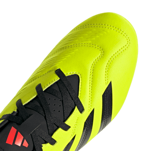 adidas Predator Club Flexible Ground Adult Soccer Cleat IG7757 Yellow/Black/Solar Red