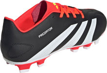 Load image into Gallery viewer, Adidas Predator Club Flexible Ground Adult Soccer Cleats IG7760 Black/Solar Red/White