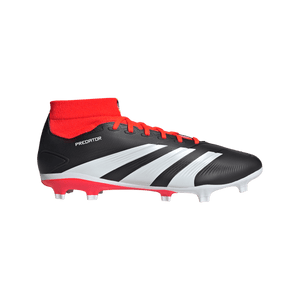 adidas Predator 24 League Sock Firm Ground Adult Soccer Cleats IG7772 Core Black/Cloud White/Solar Red