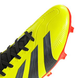 adidas Predator League Sock Firm Ground Junior Soccer Cleat IG7773 Yellow/Black/Solar Red