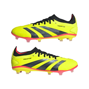 adidas Predator Pro Firm Ground Adult Soccer Cleat IG7776 Yellow/Black/Solar Red