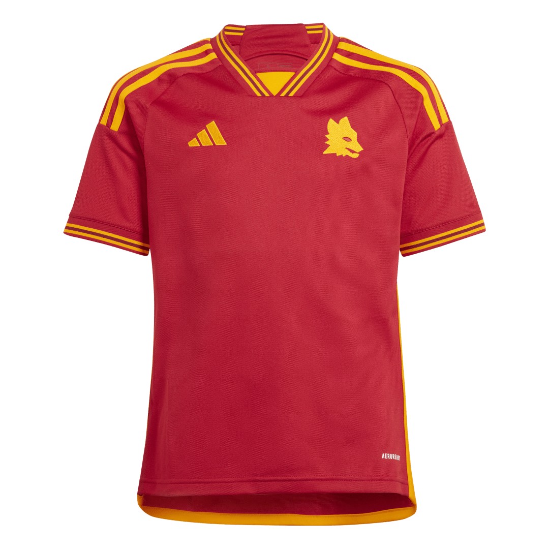 Adidas red top and yellow