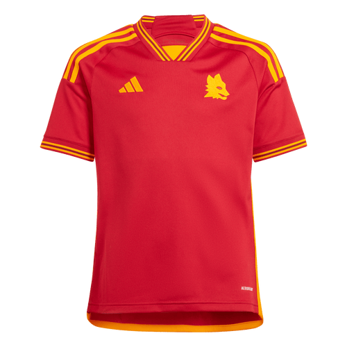 adidas AS Roma Home Youth Jersey 2023/24 IK7160 Victory Red/Yellow