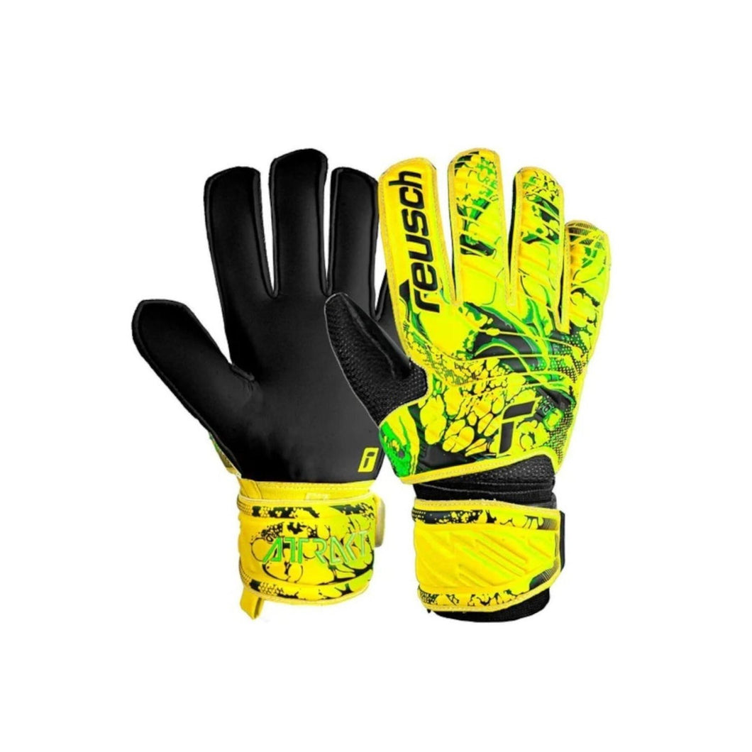 Reusch Attrakt Solid Junior Goalkeeper Gloves 5372515 2700 YELLOW/BLACK