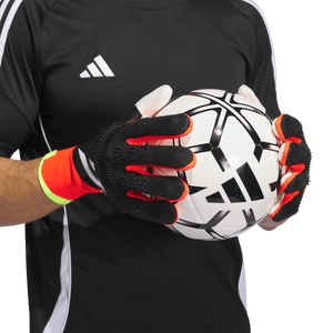 adidas Predator Pro FingerSave Adult Goalkeeper Gloves IQ4031 Black/Solar Red/Solar Yellow
