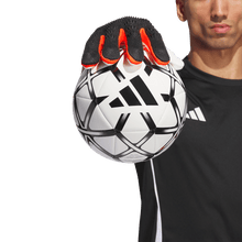 Load image into Gallery viewer, adidas Predator Pro FingerSave Adult Goalkeeper Gloves IQ4031 Black/Solar Red/Solar Yellow