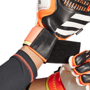 adidas Predator Match Fingersave Gloves IQ4037 Black/Solar Red/Solar Yellow