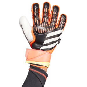 adidas Predator Match Fingersave Gloves IQ4037 Black/Solar Red/Solar Yellow