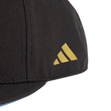 Load image into Gallery viewer, adidas Argentina Soccer Snapback Cap IS0543 Black/Gold