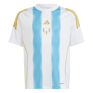 adidas Pitch 2 Messi Kids Training Jersey IS6470 White/Semi Blue Burst