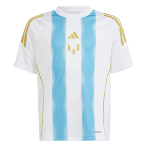 adidas Pitch 2 Messi Kids Training Jersey IS6470 White/Semi Blue Burst