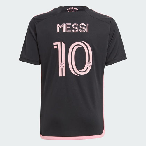 adidas Inter Miami CF 23/24 Youth Messi Away Jersey JE9740 Black/Pink