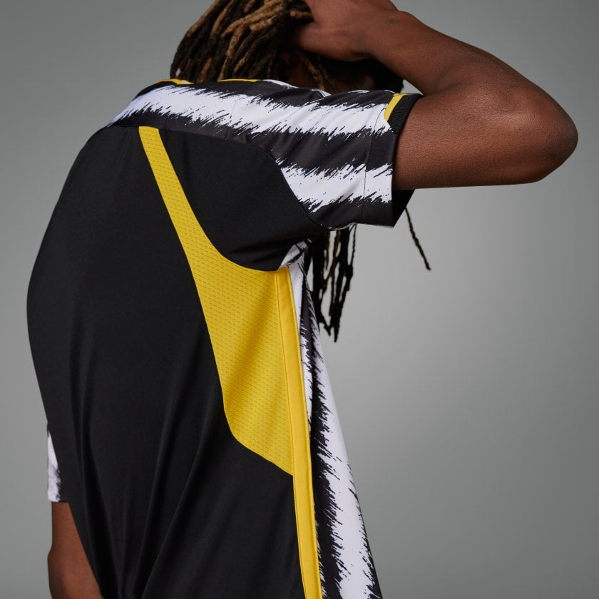 adidas Juventus Jersey Adult Black/White/Yellow – Zone