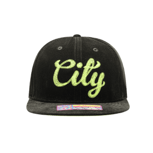 Fan Ink Manchester City Plush Snapback Hat - Black MAN-2091-5546