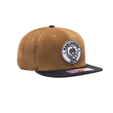 Load image into Gallery viewer, Fan Ink Manchester City “Cognac” SnapBack Hat MAN-2093-5611