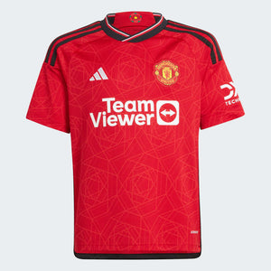 adidas Manchester United FC Home Juniors Jersey 2023/24 IP1736 RED/BLACK