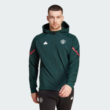 Load image into Gallery viewer, adidas Manchester United FC Designed For Gameday Full-Zip Hoodie IK8786 GREEN