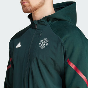 adidas Manchester United FC Designed For Gameday Full-Zip Hoodie IK8786 GREEN
