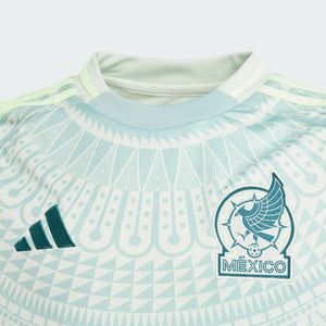 adidas Mexico 24 Away Youth Jersey IP9748  Linen Green