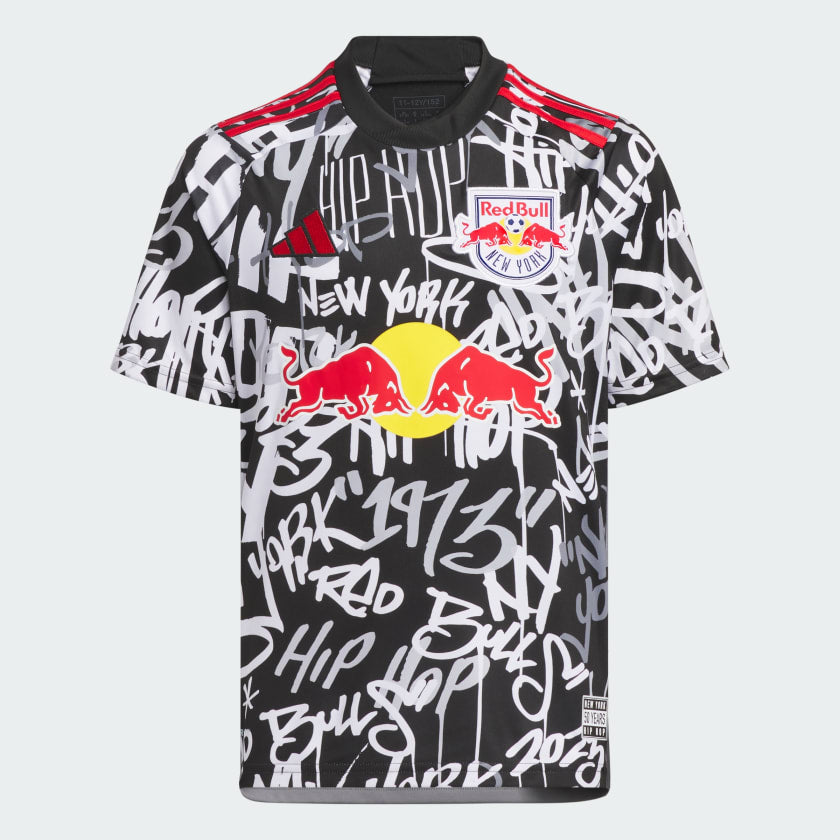 adidas New York Red Bulls 23/24 Youth Third Jersey HZ2031 Black / Team Collegiate Red