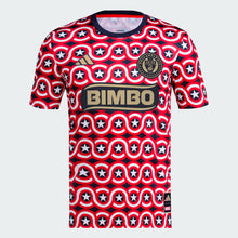 Load image into Gallery viewer, Adidas MLS x MARVEL Philadelphia Union USA 2023 Adult Prematch Jersey IQ4211 RED/WHITE/BLUE