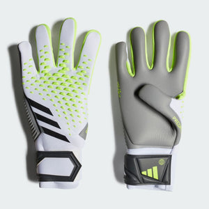 adidas Predator Competition Soccer Goalkeeper Gloves IA0881 White/Lucid Lemon/Black