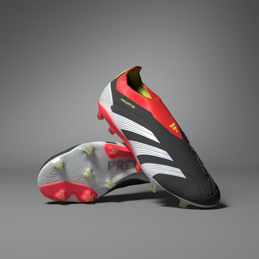 Red laceless adidas sales