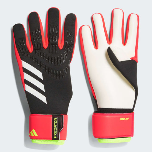 adidas Predator GL League Junior Soccer Goalkeeper Gloves IN1600 Black/Solar Red/Solar Yellow