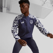 Load image into Gallery viewer, Puma Monterrey Prematch Jacket 767461 01 BLUE/WHITE