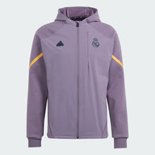 Load image into Gallery viewer, Adidas Real Madrid CF Designed For Gameday Full Zip Hoodie HY0635 PURPLE/YELLOW