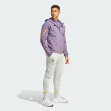 Load image into Gallery viewer, Adidas Real Madrid CF Designed For Gameday Full Zip Hoodie HY0635 PURPLE/YELLOW