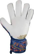 Load image into Gallery viewer, Reusch Attrakt Grip Adult Soccer Goalkeeper Gloves 5470815 Premium Blue/Gold