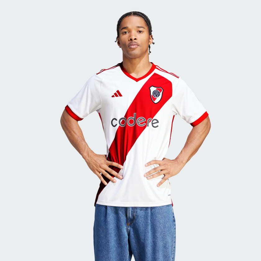 ADIDAS RIVER PLATE HOME JERSEY 23/24 HT3677 WHITE/RED