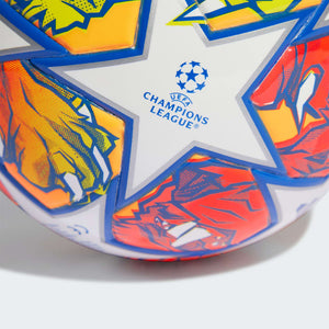 adidas UCL 23/24 Knockout Mini Soccer Ball IN9337 White/ Glow Blue/Flash Orange