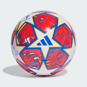 adidas UCL Training 23/24 Knockout Soccer Ball IN9332 White/Glow Blue/Flash Orange