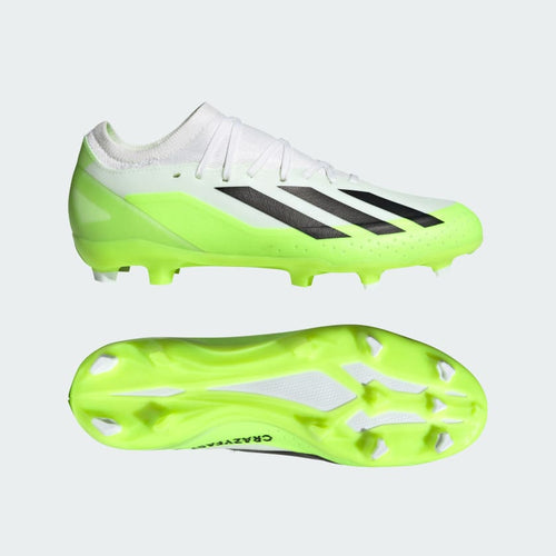 adidas X CrazyFast.3 Firm Ground Soccer Cleats HQ4534 Cloud White/Black/Lucid Lemon